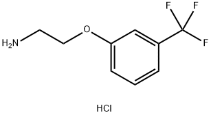 2-[3-(trifluoromethyl)phenoxy]ethanaminium chloride Struktur