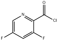 3,5-Difluoropyridine-2-carbonyl chloride Struktur