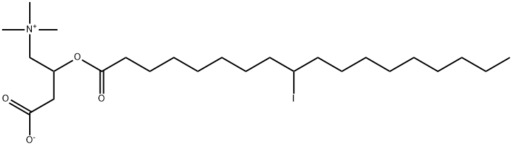 9-iodostearyl carnitine Struktur