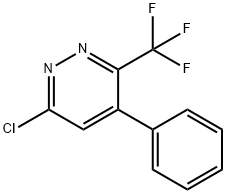 6-chloro-4-phenyl-3-(trifluoroMethyl)pyridazine Structure