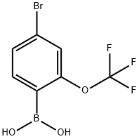 4-Bromo-2-(trifluoromethoxy)phenylboronic acid Struktur