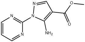 1H-Pyrazole-4-carboxylic acid, 5-aMino-1-(2-pyriMidinyl)-, Methyl ester Struktur