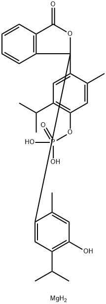 THYMOLPHTHALEIN MONOPHOSPHATE MAGNESIUM SALT Struktur