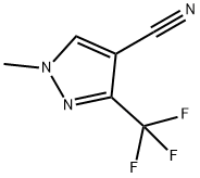 1-Methyl-3-(trifluoromethyl)-1H-pyrazole-4-carbonitrile Struktur