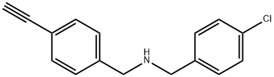 N-(4-chlorobenzyl)(4-ethynylphenyl)methanamine Struktur