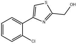 (4-(2-氯苯基)噻唑-2-基)甲醇, 1050507-07-7, 結構式