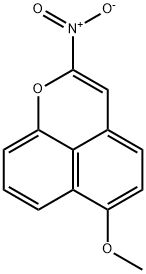 6-methoxy-2-nitronaphtho(1,8-bc)pyran Struktur