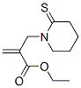 1-Piperidinepropanoic  acid,  -alpha--methylene-2-thioxo-,  ethyl  ester Struktur