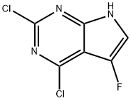 2,4-DICHLORO-5-FLUORO-7H-PYRROLO[2,3-D]PYRIMIDINE Structure