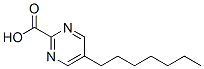 2-Pyrimidinecarboxylic acid, 5-heptyl- (9CI) Struktur