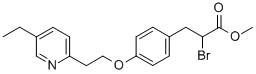 2-Bromo-3-[4-(2-(5-ethyl-2-pyridyl)ethoxy)phenyl]propionic acid methyl ester