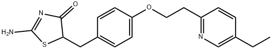 5-{4-[2-(5-Ethyl-2-pyridyl)ethoxy]benzyl}-2-imino-4-thiazolidinone