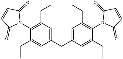 N,N'-[Methylenebis(2,6-diethyl-4,1-phenylene)]bis(maleimide) Struktur