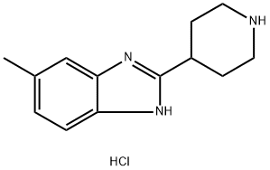 5-Methyl-2-piperidin-4-yl-1H-benzoimidazoledihydrochloride Struktur