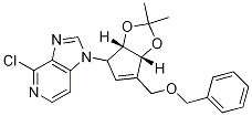 1-((3aS,6aR)-6-(benzyloxyMethyl)-2,2-diMethyl-4,6a-dihydro-3aH-cyclopenta[d][1,3]dioxol-4-yl)-4-chloro-1H-iMidazo[4,5-c]pyridine Struktur