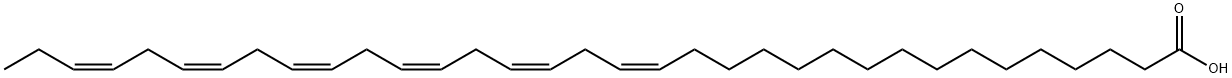 Tetratriaconta-16(Z),19(Z),22(Z),25(Z),28(Z),31(Z)-hexaenoic Acid Struktur