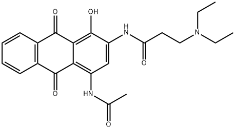 3-diethylamino-2-(9,10-dioxoanthracen-2-yl)propanamide Struktur