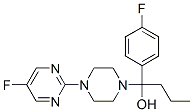 alpha-(4-fluorophenyl)-4-(5-fluoro-2-pyrimidinyl)-1-piperazine butanol Struktur