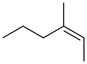 CIS 3-METHYL-2-HEXENE Struktur