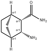 Bicyclo[2.2.1]heptane-2-carboxamide, 3-amino-, (1R,2S,3R,4S)-rel- (9CI) Struktur