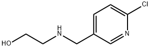 2-[[(6-CHLORO-3-PYRIDINYL)METHYL]AMINO]-ETHANOL Struktur