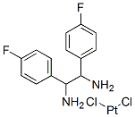 (1,2-bis(4-fluorophenyl)ethylenediamine)dichloroplatinum(II) Struktur