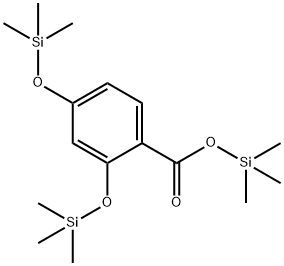 2,4-Bis[(trimethylsilyl)oxy]benzoic acid trimethylsilyl ester Struktur