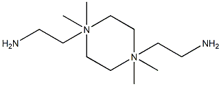 N,N,N',N'-tetramethylpiperazine-1,4-diethylamine Struktur