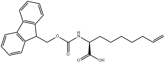 (S)-N-FMoc-2-(6'-octenyl)glycine Struktur