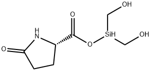 L-Proline, 5-oxo-, dihydroxymethylsilyl ester Struktur