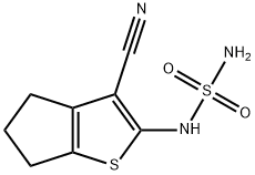 Sulfamide, (3-cyano-5,6-dihydro-4H-cyclopenta[b]thien-2-yl)- (9CI) Struktur