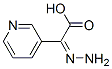 3-Pyridineaceticacid,alpha-hydrazono-,(Z)-(9CI) Struktur