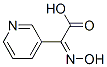 3-Pyridineaceticacid,alpha-(hydroxyimino)-,(Z)-(9CI) Struktur