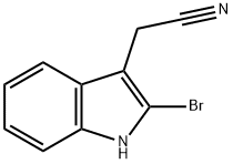 (2-bromo-1H-indol-3-yl)-acetonitrile Struktur