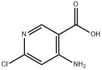 4-アミノ-6-クロロニコチン酸 化學構造式