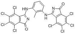 Benzoic acid, 2,3,4,5-tetrachloro-6-cyano-, methyl ester, reaction products with 2-methyl-1,3-benzenediamine and sodium methoxide Struktur