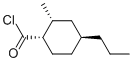 Cyclohexanecarbonyl chloride, 2-methyl-4-propyl-, (1alpha,2alpha,4beta)- (9CI) Struktur