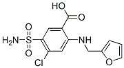 4-chloro-N-(2-furylmethyl)-5-sulfamoylanthranilic acid Struktur