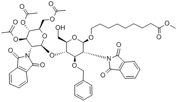 8-Methoxycarbonyloctyl4-O-(3,4,6-tri-O-acetyl-2-deoxy-2-phthalimido-b-D-glucopyranosyl)-2-deoxy-3-O-benzyl-2-phthalimido-b-D-glucopyranoside price.