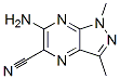 1H-Pyrazolo[3,4-b]pyrazine-5-carbonitrile,6-amino-1,3-dimethyl-(9CI) Struktur