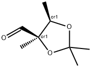 1,3-Dioxolane-4-carboxaldehyde, 2,2,4,5-tetramethyl-, cis- (9CI) Struktur