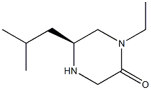 Piperazinone, 1-ethyl-5-(2-methylpropyl)-, (S)- (9CI) Struktur