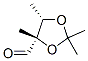 1,3-Dioxolane-4-carboxaldehyde, 2,2,4,5-tetramethyl-, (4S-cis)- (9CI) Struktur