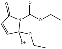 1H-Pyrrole-1-carboxylicacid,2-ethoxy-2,5-dihydro-2-hydroxy-5-oxo-,ethylester(9CI) Struktur