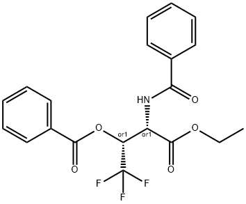 (2S,3S)-3-BenzaMido-4-ethoxy-1,1,1-trifluoro-4-oxobutan-2-yl benzoate Struktur