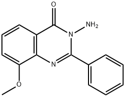 4(3H)-Quinazolinone,  3-amino-8-methoxy-2-phenyl- Struktur