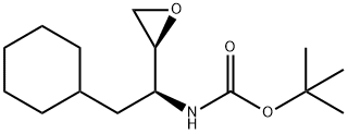 (1S)-(1'-(S)-N-BOC-AMINO-2-CYCLOHEXYL-ETHYL)OXIRANE Struktur