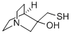 1-Azabicyclo[2.2.2]octan-3-ol,3-(mercaptomethyl)- Struktur