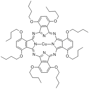 COPPER(II) 1,4,8,11,15,18,22,25-OCTA- BUTOXYPHTHALOCYANINE Struktur