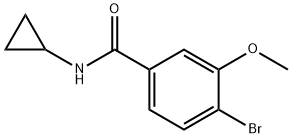 4-BROMO-N-CYCLOPROPYL-3-METHOXYBENZAMIDE Struktur